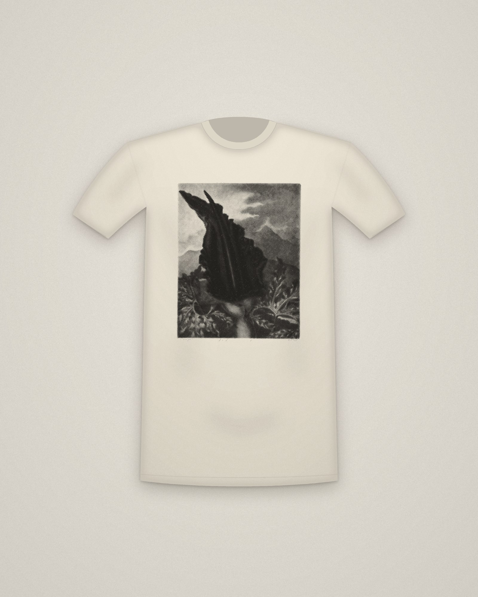 Dragon Arum Tee in Natural, The Dragon Arum, Black Calla or Solomon's Lily, from The Temple of Flora printed in halftone